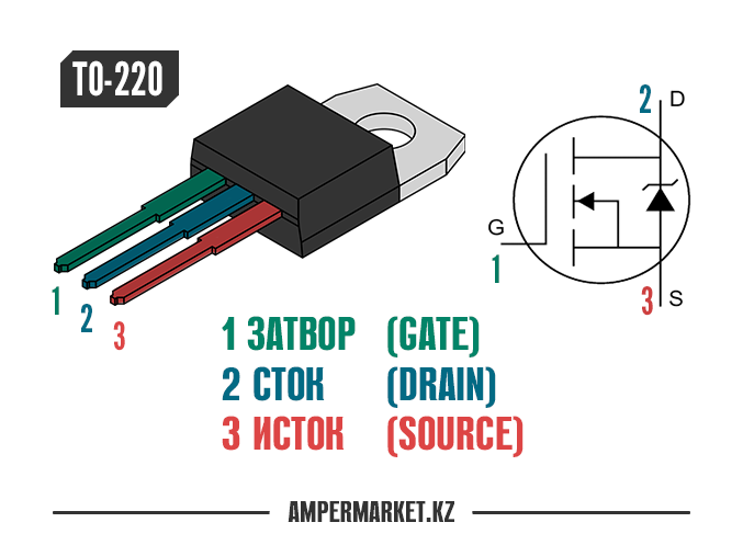 Схема mosfet транзистора