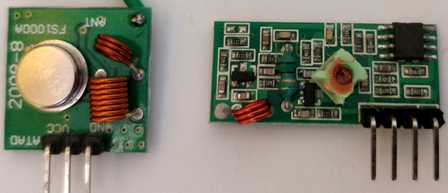433MHz RF transmitter and receiver module