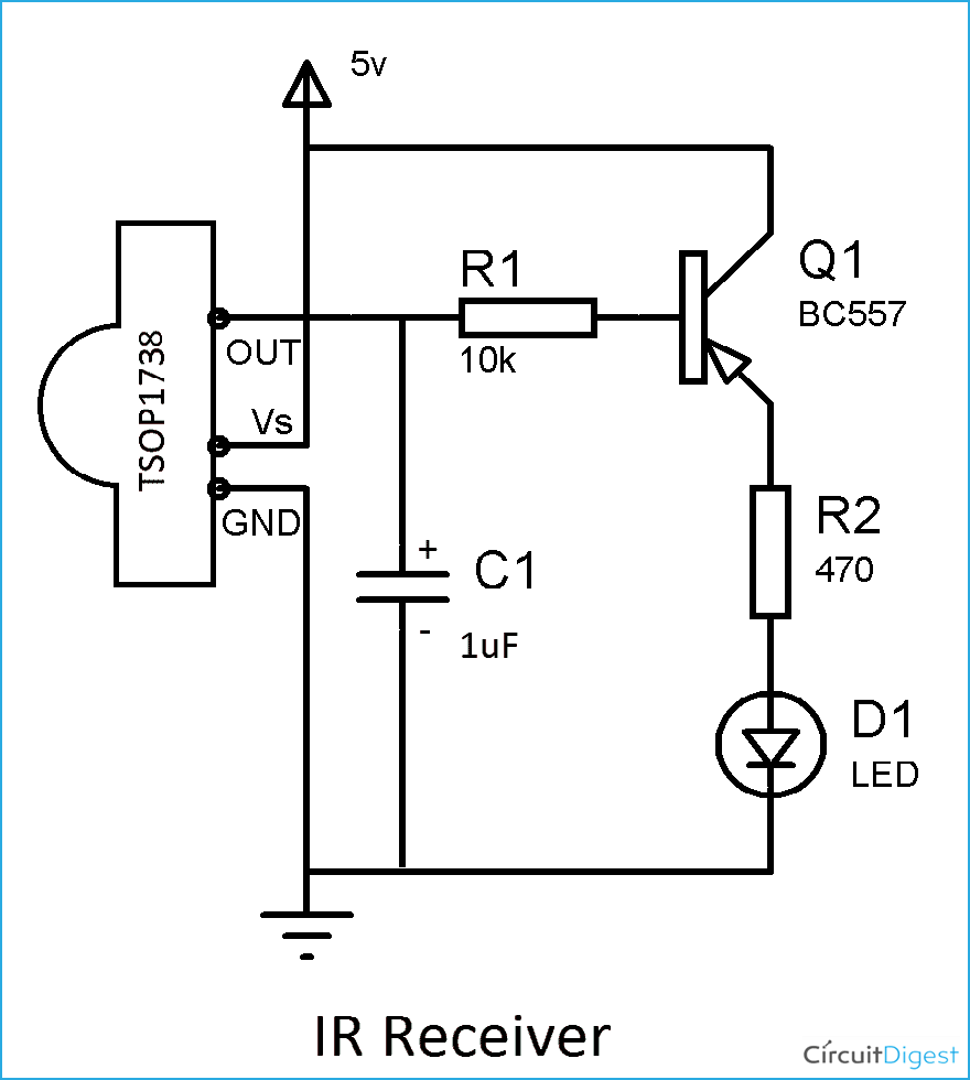 IR Receiver Circuit Diagram