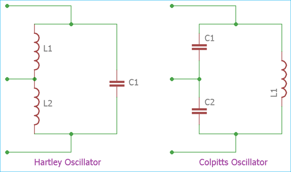 Hartley Oscillator and Colpitts Oscillator