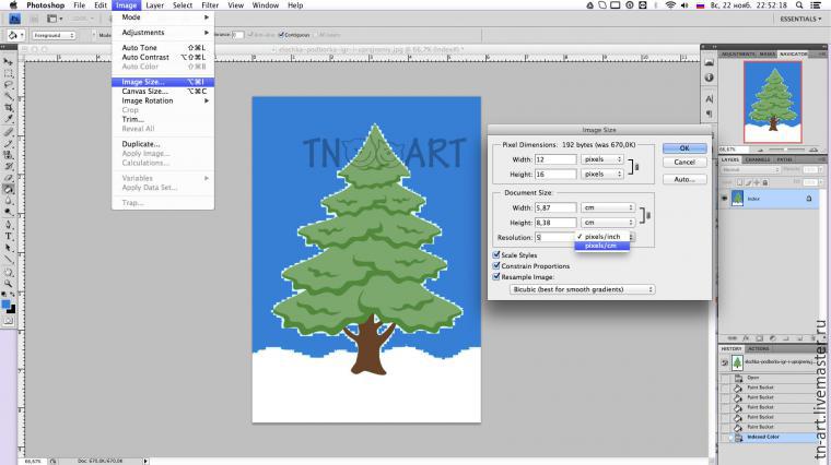 Делаем схему для вышивки из любой картинки, используя Photoshop, фото № 4