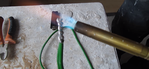 Пайка алюминиевых проводов - используем горелку
