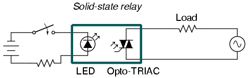 solid state relay example circuit