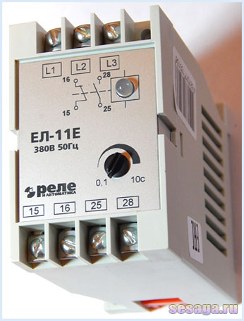 Внешний вид реле контроля фаз ЕЛ-11Е