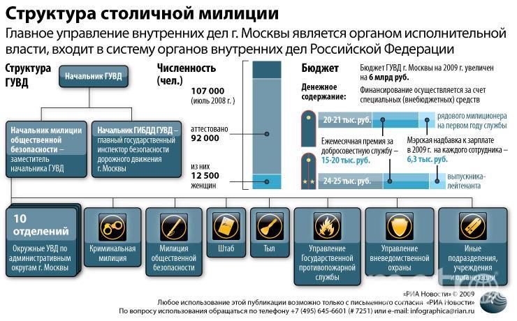 Схема структуры полиции