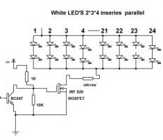 Driving an array of LEDs