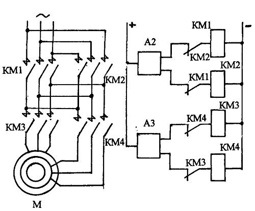 Схема подключения многоскоростные электродвигатели