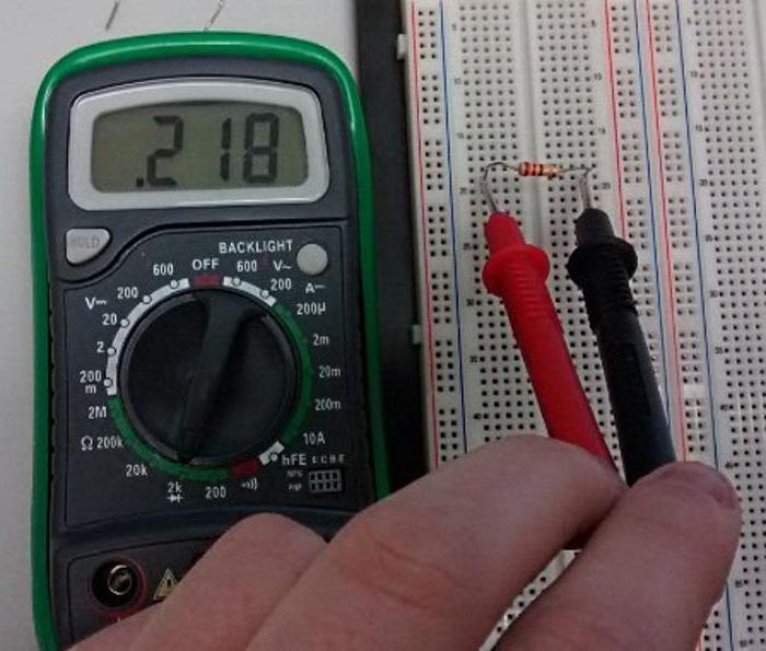 как проверить резистор мультиметром