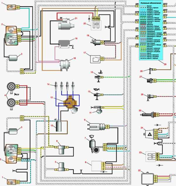 Интерактивная схема ваз 2105